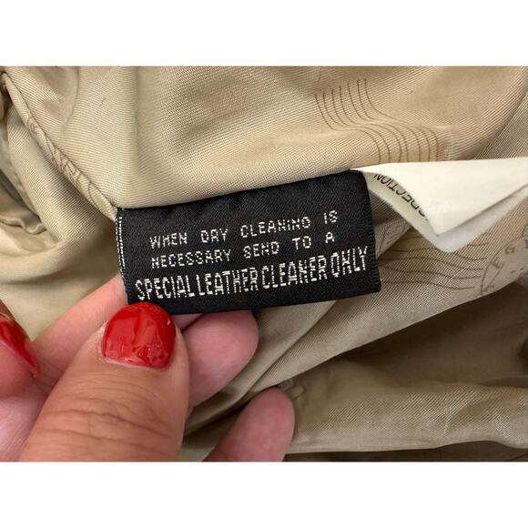 Vintage Brown Leather Bomber Jacket - Picture 10 of 10